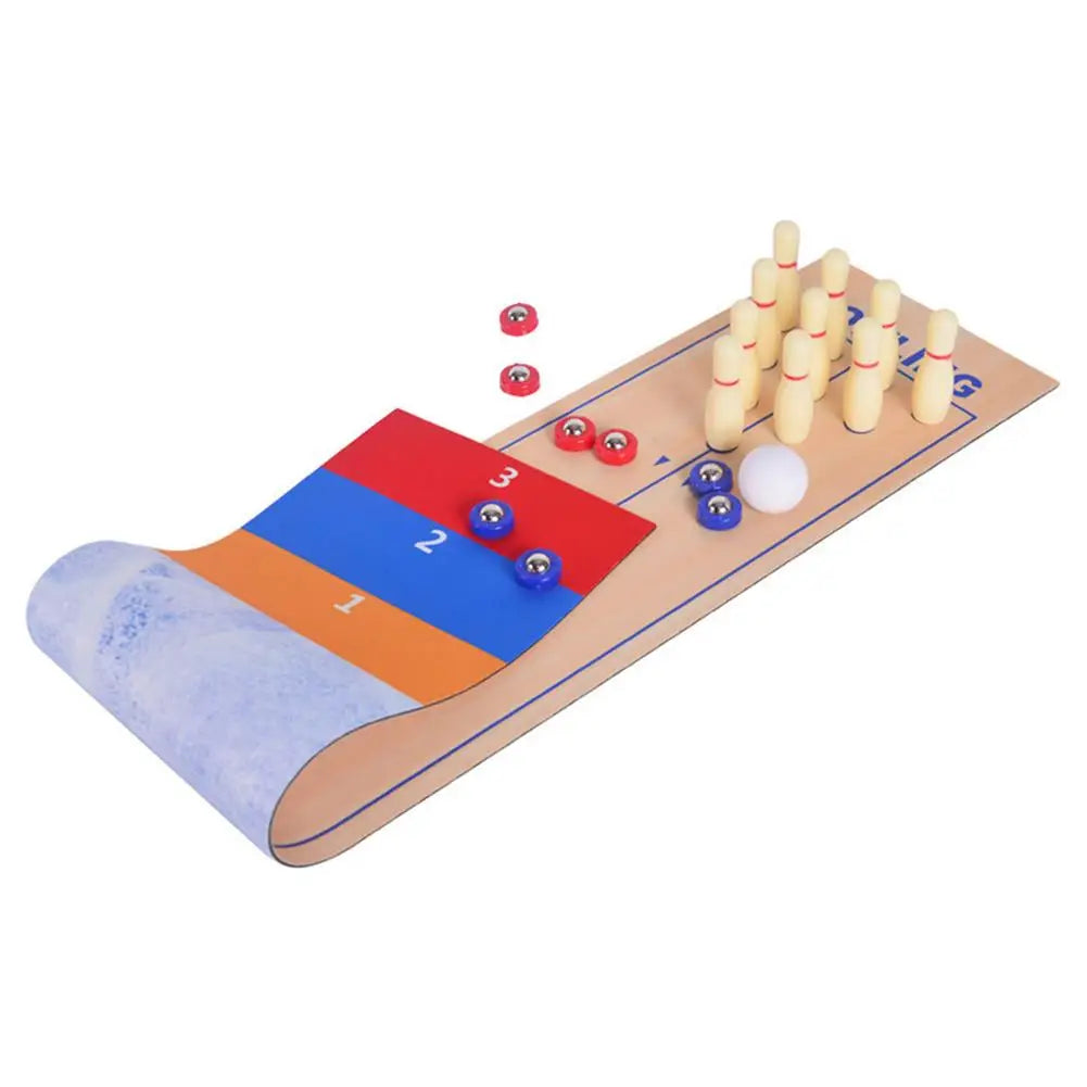 3 In 1 Table Top Games Shuffleboard Bowling and Curling