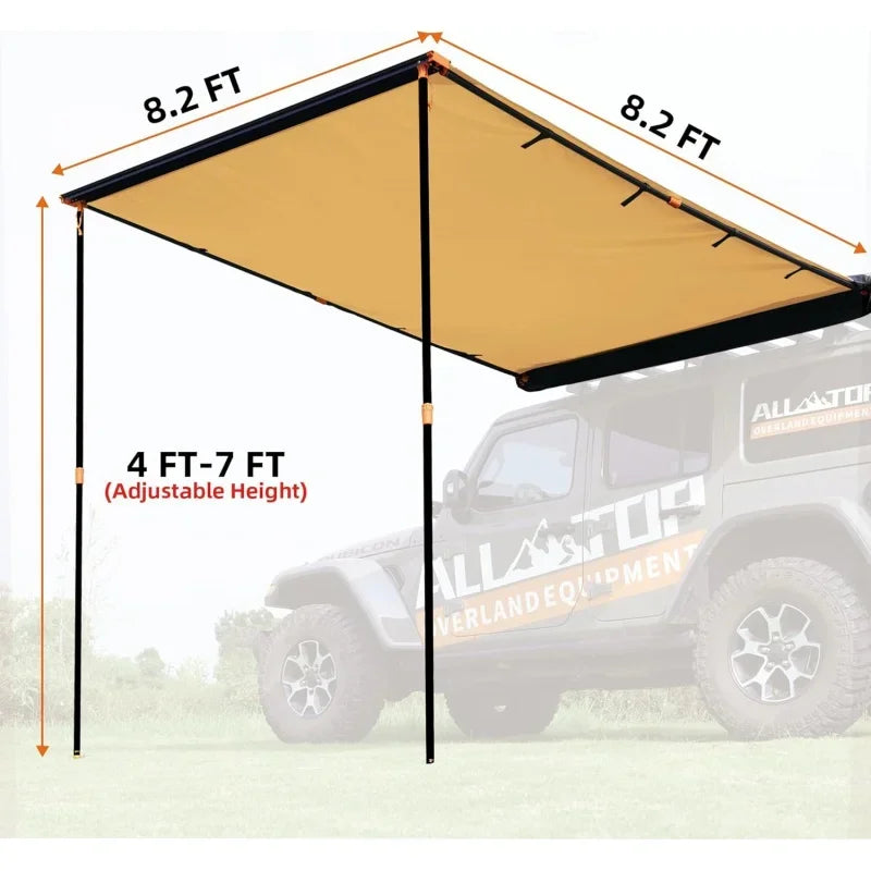 Vehicle Awning 8.2 'x 8.2' Roof