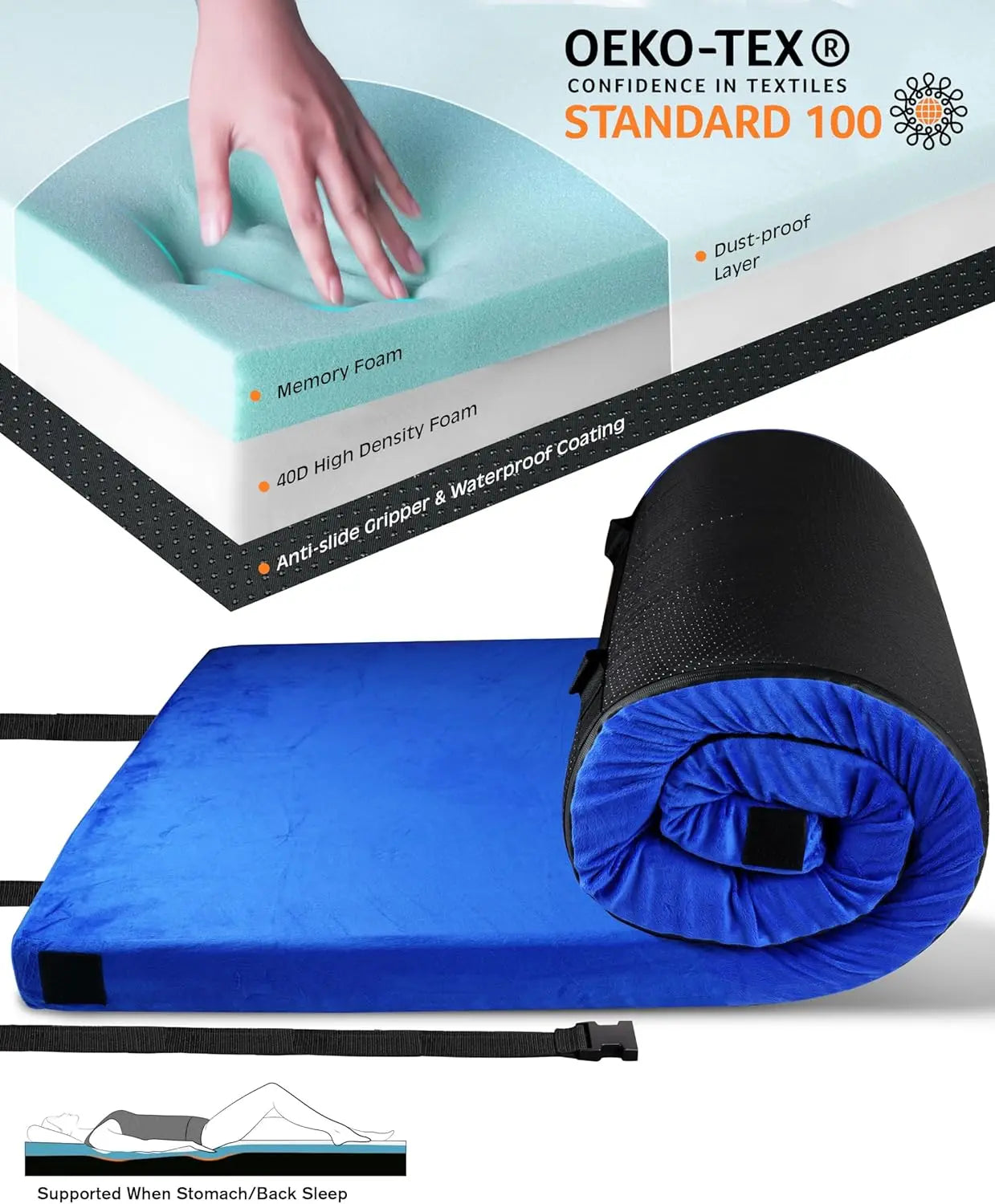 Thick Memory Foam Camping Pad