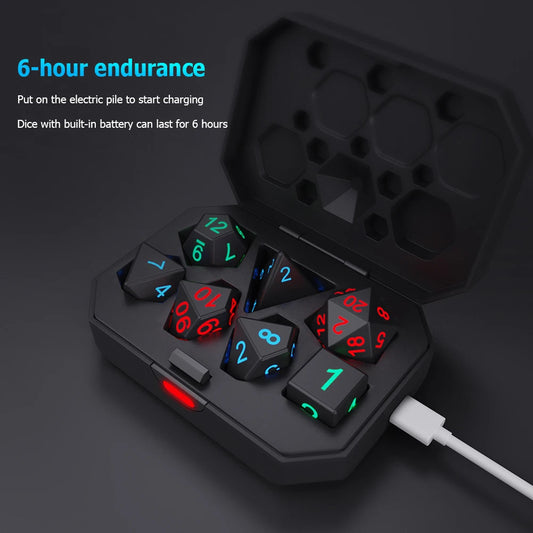 7Pcs/Set Rechargeable D&D dice