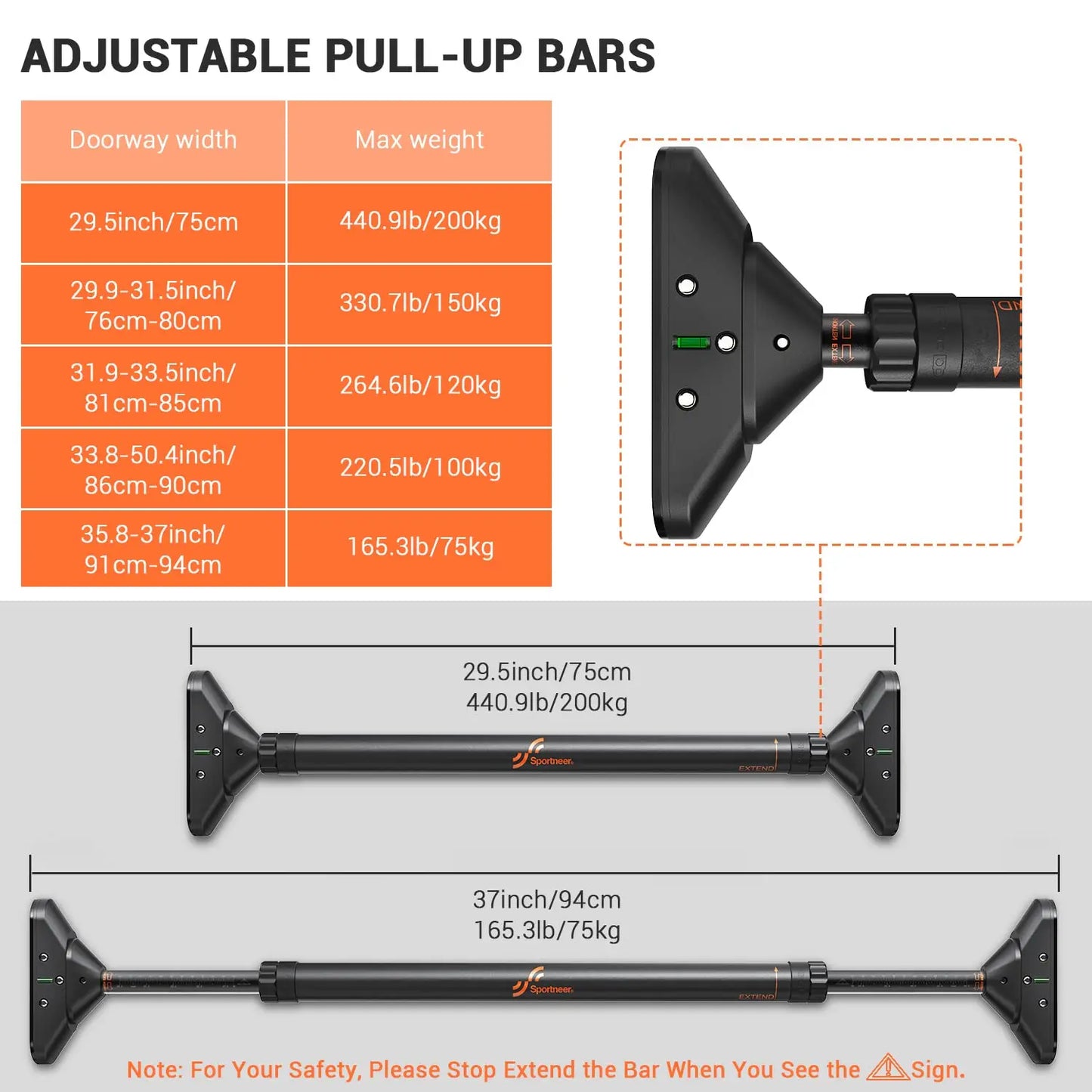 Adjustable Pull Up Bar