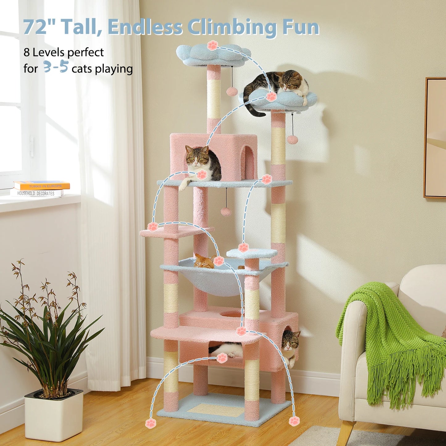 Large Cat Tree Tower