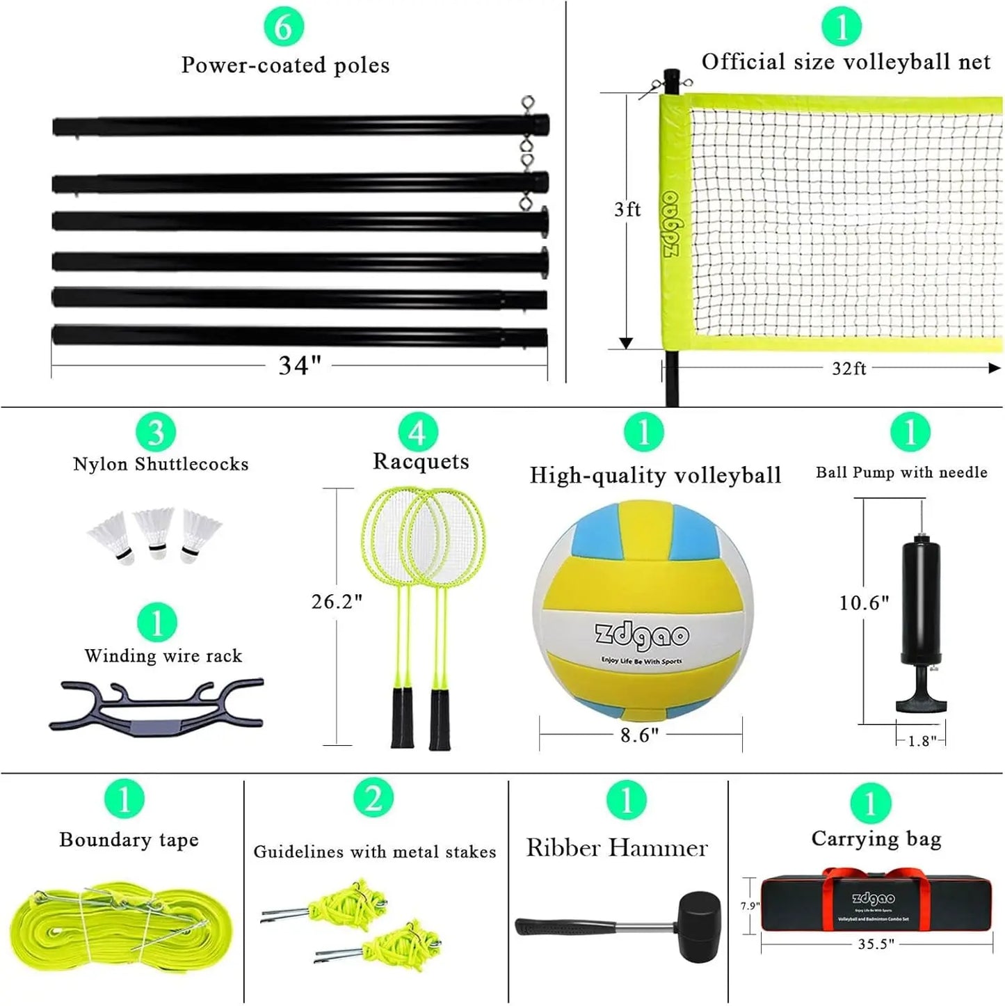 Volleyball Combo Set